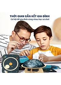 Đồ chơi lắp ráp mô hình lắp ghép robot vũ trụ, Đồ chơi khoa học Stem cho bé 5,6,7,8,9,10 tuổi Mideer stembox