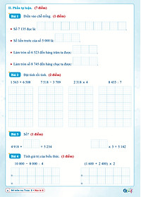 Combo Đề Kiểm Tra Toán, Tiếng Việt Lớp 3 - Kết Nối Tri Thức - Học kì 2
