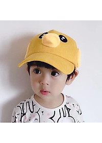 Mũ lưỡi trai vịt cho bé trai bé gái từ 1-7 tuổi vải nhung 5 màu
