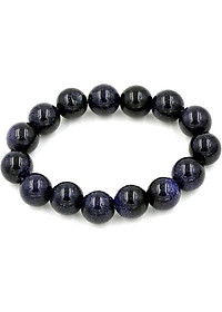 Vòng tay chuỗi hạt đá lam sa 12 ly 15 hạt