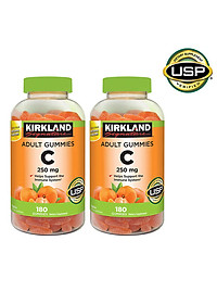 Kẹo dẻo bổ sung Vitamin C Kirkland Adult Gummies C 250mg hộp 180 viên của Mỹ