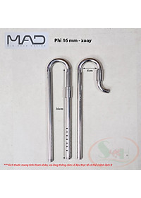 In out inox MAD phi 10, 12, 16, 19 mm CNC ống lọc thùng bể cá tép thủy sinh