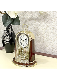 Đồng Hồ Để Bàn Rhythm 4SG713WS23 - Nâu (18.1 x 29.3 x 12.3 cm)