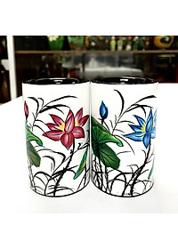 [SƠN MÀI LOẠI 1] Hủ cắm bút sơn mài - Quà Tặng Quà Lưu niệm - Trang trí Decor size 11x7 cm