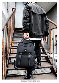 Combo Balo Ulzzang Hàn Quốc Và Túi Đeo Mini Praza - BL185DC095 (Đen)