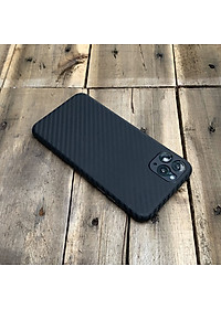 Ốp lưng siêu mỏng, vân carbon dành cho iPhone 11 Pro - Màu đen
