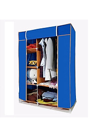 Tủ quần áo 2 buồng 6 ngăn hàng Việt Nam cao cấp - Tủ vải 170cm chất lượng cao khung Inox tĩnh chắc chắn, cứng cáp - Hàng chính hãng D Danido 