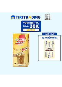[TẶNG 2 lon sữa gấu] Nước cốt cà phê NESCAFÉ - CÀ PHÊ SỮA ĐÁ (hộp 5 gói)