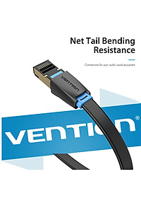 Dây cáp mạng dẹt Ethernet/RJ45/LAN Vention Cat 8 FTP đúc sẵn 2 đầu, dài 1m đến 5m - Hàng chính hãng