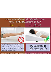 Gối kê chân giãn tĩnh mạch cao 28cm kê chân giảm phù nề chân, tê bì, vọp bẻ
