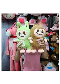 Thú nhồi bông labubu đeo nơ dễ thương - Size từ 37cm đến 65cm - Quà tặng gấu bông labubu êm mịn cho bé.