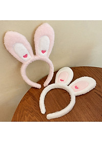 Cài tóc tai thỏ trắng cài tóc thời trang cài tóc làm đẹp cài tóc live stream cài tóc sang trọng