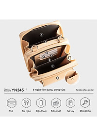 Túi Yuumy ( Thời trang nữ phối ngăn nắp gập mini - Túi đeo chéo da Seasand YN245 )