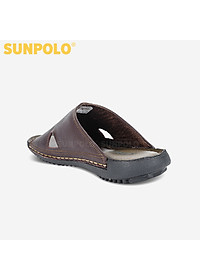 Dép Nam Quai Ngang Da Bò SUNPOLO SUD12