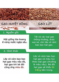 Gạo Lứt Huyết Rồng Dân Tộc Rang Nguyên Chất MẸ KEN 1Ký - TRÀ GẠO LỨT, GẠO LỨT RANG MẸ KEN