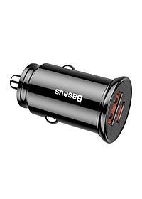 Tẩu sạc nhanh đa năng dùng cho xe hơi Baseus Circular  Plastic A+C 30W  PPS Car Charger - Hàng Chính Hãng