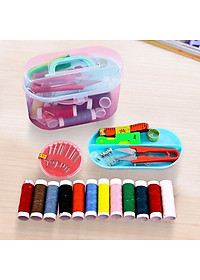 Hộp Kim Chỉ May Đồ Đa Năng Tiện Dụng 55 Món Phụ Kiện May Vá, Hộp Kim Chỉ Gia Đình Tiện Dụng