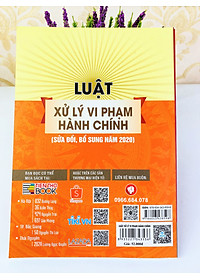 Sách - Luật Xử Lý Vi Phạm Hành Chính (Sửa đổi, bổ sung năm 2020) - ndbooks