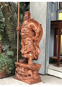 TƯƠNG QUAN CÔNG TRẤN ẢI BẰNG GỖ HƯƠNG ĐÁ KT CAO 70×26×16CM