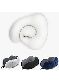 Gối Ngủ Văn Phòng Du Lịch Chữ U Tặng Kèm Bịt Mắt, Bịt Tai Bộ Chống Mỏi Chất Liệu Memory Foam Chính Hãng Amalife Ama02