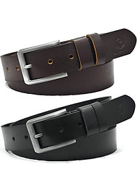 Thắt lưng da bò nam AT Leather Premium PK1 - Đen