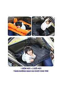 Đệm Hơi Xe Ô Tô Nệm Hơi Dùng Cho Xe 4 - 5- 7 Chỗ Xe Bán Tải Tặng Kèm Bơm Hơi Phù Hợp Vợi Mọi Dòng Xe
