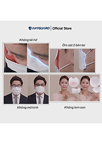Khẩu Trang Y Tế Hàn Quốc Chính Hãng ANYGUARD KF94 Lọc Bụi Mịn PM2.5, 4 Lớp Ngăn 99% Vi Khuẩn, An Toàn Cho Da Nhạy Cảm, Combo 15 cái Màu Đen