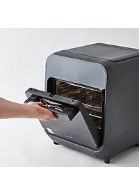 Lò nướng chân không kết hợp chức năng hấp Lock&Lock EJF693GRY Steam Air Fryer Oven (12.5 Lít) - Hàng chính hãng