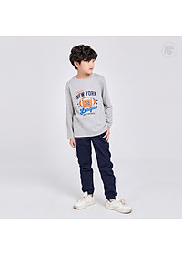 Áo bé trai BIGFOX - MISS MEOW thu đông, áo thun dài tay cho bé size đại in hình bóng bầu dục Newyork 11 - 38 kg