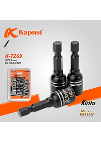 VỈ 10 Đầu từ bắt vít bắn tôn cao cấp chất liệu S2 kích cỡ 8mm Kapusi Japan