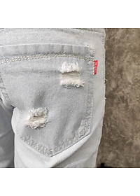 Quần short jean nam MĐ Q32 xanh bạc