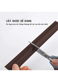 Ron Gioăng Chữ T Dán Chặn Che Khe Hở Khung Chân Cửa Chống Gió Bụi Côn Trùng Thoát Hơi Máy Lạnh
