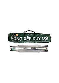 KHUNG VÕNG XẾP DUY LỢI THÉP -  CỠ ĐẠI (KHÔNG BAO GỒM VÕNG LƯỚI) - TẶNG 10 MÓC ÁO KÉP NHỰA CAO CẤP DUY LỢI
