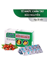 Viên uống tê nhức chân tay xương khớp Bảo Nguyên 30 viên hỗ trợ hỗ trợ chân tay tê nhức, tê mỏi, tê bì, tê cứng, tê buốt, co mỏi, đau nhức xương khớp