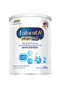 Sữa bột Enfamil A2 Neuropro 2 350g giúp dễ tiêu hóa, hấp thu cho trẻ từ 6-12 tháng tuổi