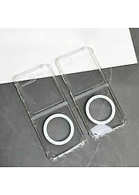 Ốp lưng Trong Suốt dành cho Samsung Galaxy Z Flip 5 Sạc Từ Tính Chống Ố Vàng - Hàng chính hãng