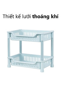 Kệ chữ nhật 2 Tầng , Kệ nhựa đựng đồ đa năng , kệ lắp ráp 2 tầng Việt Nhật 5538 - Hàng chính hãng ( Giao màu ngẫu nhiên) 