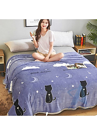 Mền lông tuyết dày dặn cao cấp kích thước đa dạng mềm mịn mùa hè, giữ ấm mùa đông dùng phòng máy lạnh dễ gấp gọn