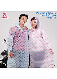ÁO MƯA TRONG MÀU ĐA DỤNG CHẤM BI - SET 5 CÁI