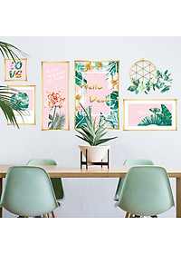 Sticker Decal dán tường Decal dán kính 3D Mẫu Hello Dear Zooyoo QR9078