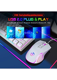 Chuột LED RGB 3600 DPI Gaming Mouse HXSJ X100 - hàng nhập khẩu