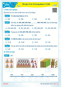 Combo Bài Tập Hằng Ngày, Bài Tập Tuần và Đề Kiểm Tra Toán, Tiếng Việt Lớp 3 - Cánh Diều - Học kì 1