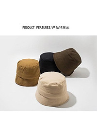 Mũ Bucket Sụp Vành Rộng Chống Nắng Phong Cách Retro Hàn Quốc Mũ Xô Bucket Idol Nam Nữ Unisex Đường Phố Cá Tính Ulzzang