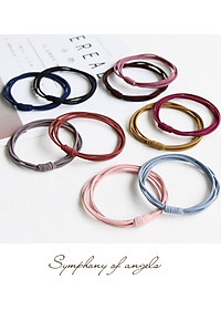 Combo 10 dây buộc tóc Hàn Quốc màu basic