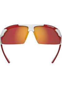 Kính mát thể thao Unisex Tifosi Track - Gọng White / Red, Tròng Smoke Red