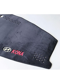 Thảm Taplo Nhung Lông Cừu Dành Cho Xe Hyundai Kona 2018 2019 2020 có chống trượt