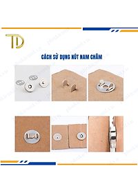 Nút hít nam châm túi xách, Nút nam châm túi xách, Nút nam châm gắn túi mạ điện độ bền 5-8 năm