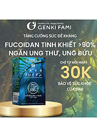 Fucoidan Genki Fami Nhật Bản, Tăng Cường Đề Kháng, Miễn Dịch, Hỗ Trợ Ngăn Ngừa Ung Bướu Hộp 150 viên