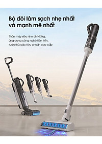 Máy Hút Bụi Lau Sàn Tineco Floor One Switch S6 Hút Bụi Lốc Xoáy, Sấy Khô 70°C Tràn Tràn Viền 2 Cạnh - Hàng Chính Hãng