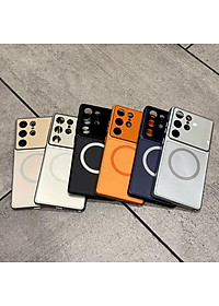 Ốp Lưng Từ Tính Cho Galaxy S25 Ultra / S24 Ultra Nhựa Cứng Mờ Tráng Gương - BUM STORE GALAXY CASE